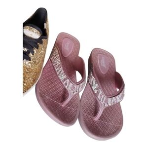 Capelli of New York Pink and Gold Sandals